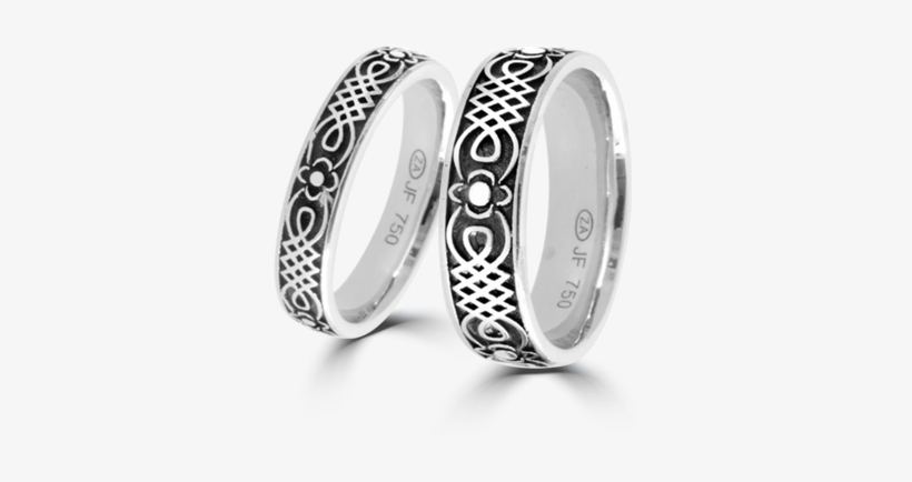 Grecian Lace Matching Wedding Ring Set - Bangle, transparent png download