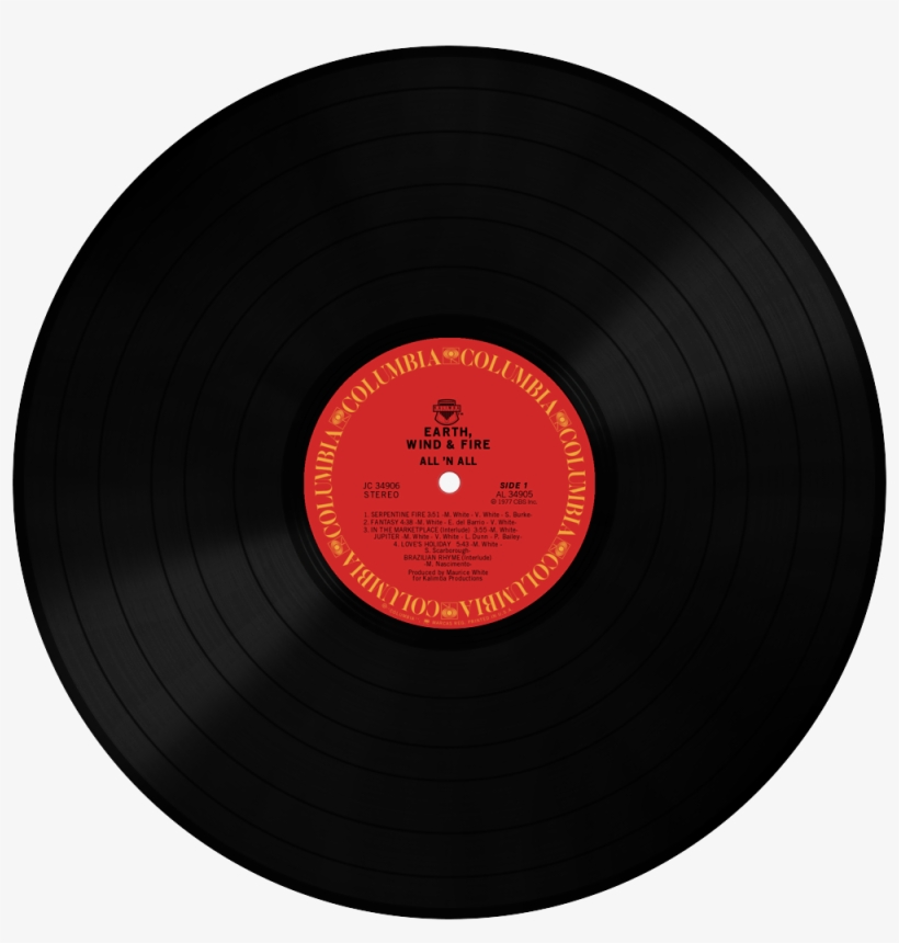 Earth, Wind & Fire All 'n' All Cd Disc Image - Lp Record, transparent png download