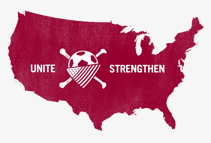 American Outlaws - Blue Map Of United States, transparent png download