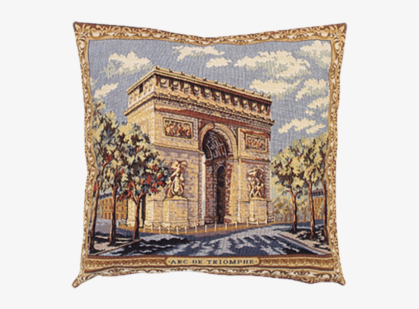 Monuments Arc De Triomphe References - Charlotte Home Furnishings Arc De Triomphe French Cushion, transparent png download