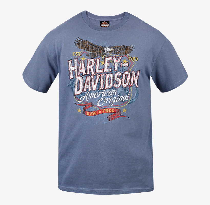 Harley-davidson Sign Banner Dealer Tee - Active Shirt, transparent png download