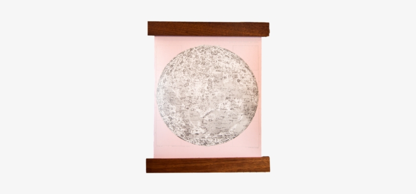 Mini Moon Chart Art Print Canvas Ballerina Pink - Canvas Print, transparent png download