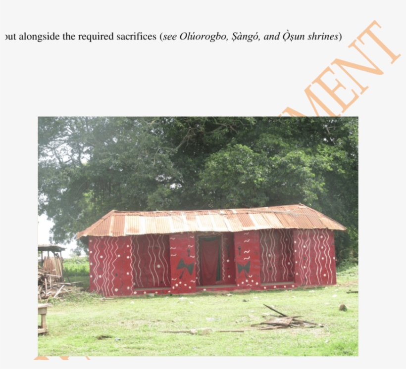 Ṣàngó Shrine At Ààfin Ọ̀ Yọ́ - Barn, transparent png download
