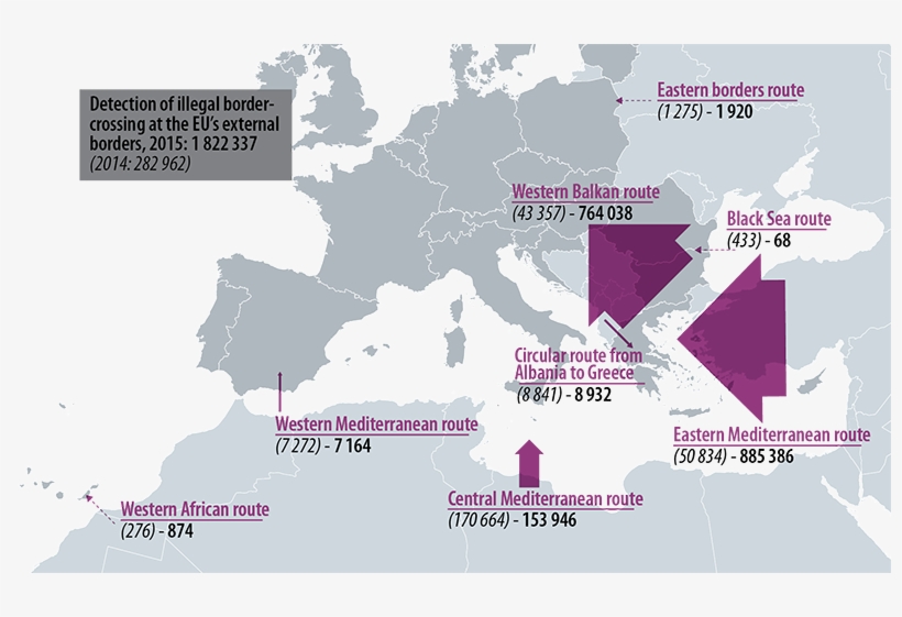 1 Most Of The Migrants Recorded On The Western Balkan - Breakdown Of Article 13 Vote By Eu Member State, transparent png download