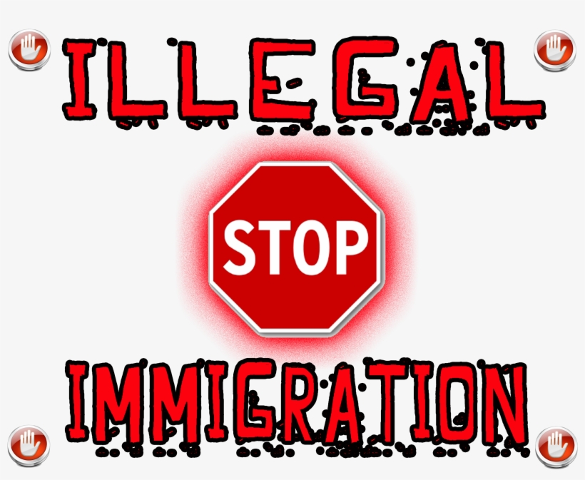 Astop - Illegal - Immigration - Stop Illegal Immigration, transparent png download