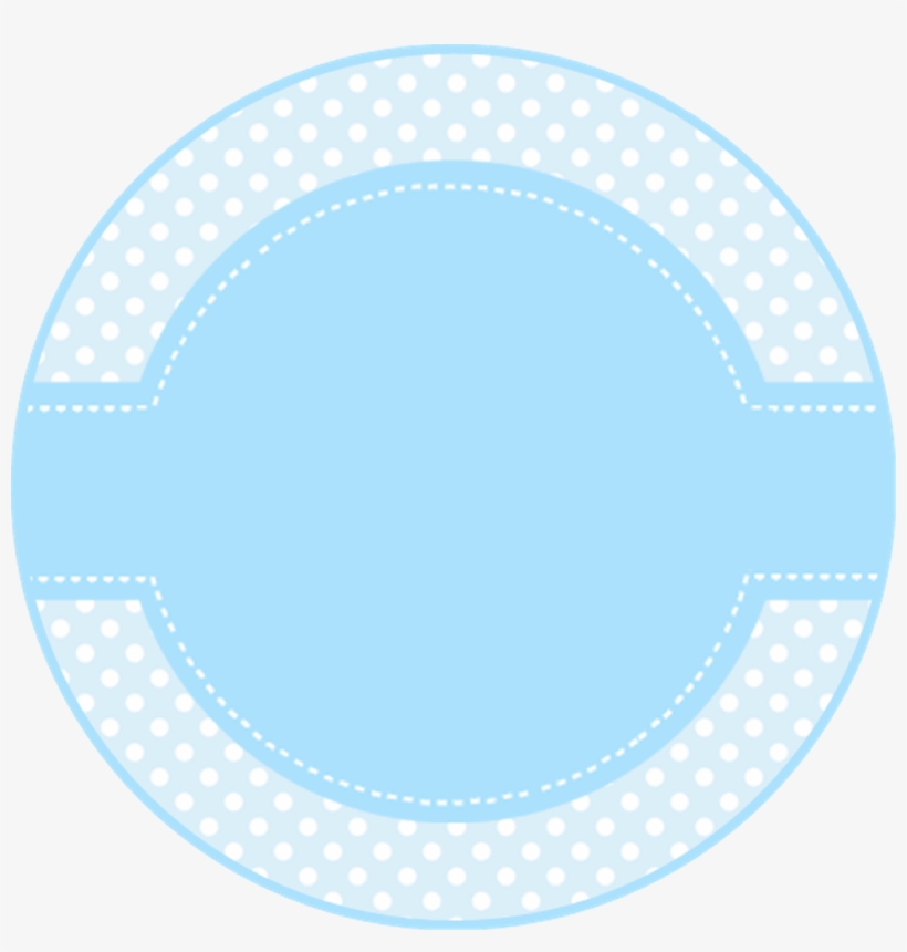 Blue Stripes Blank Circle Round Cute Decoration Scrapbo - Gifs De Padre De Familia, transparent png download