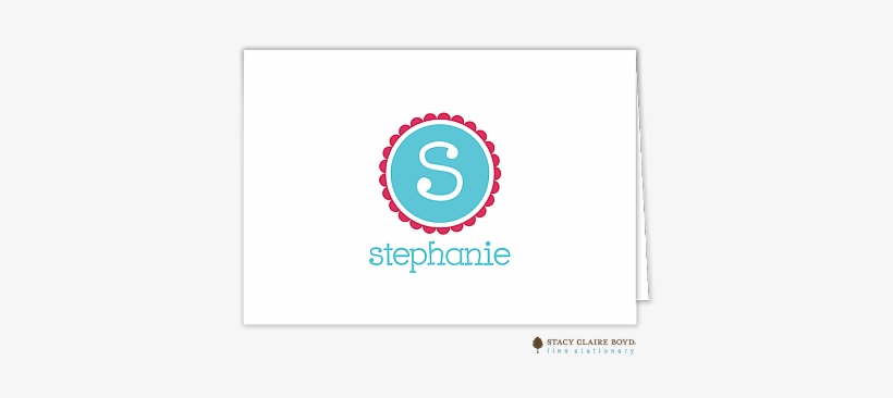 Dark Pink Scalloped Custom Folded Thank You Card By - Eden Beer, transparent png download