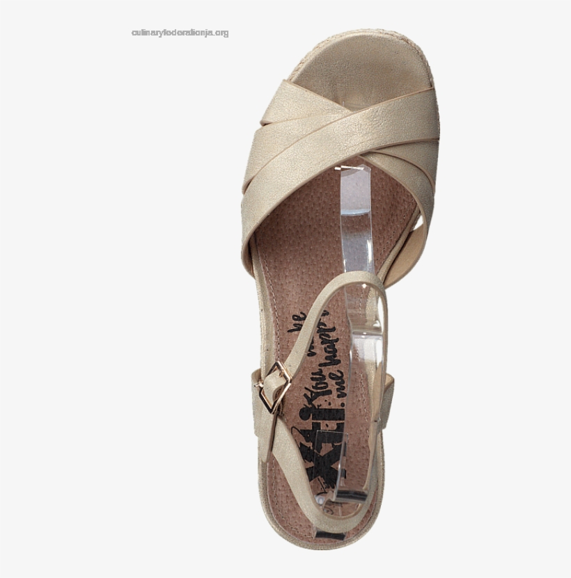 Women's Xti 46725 Gold - Flip-flops, transparent png download