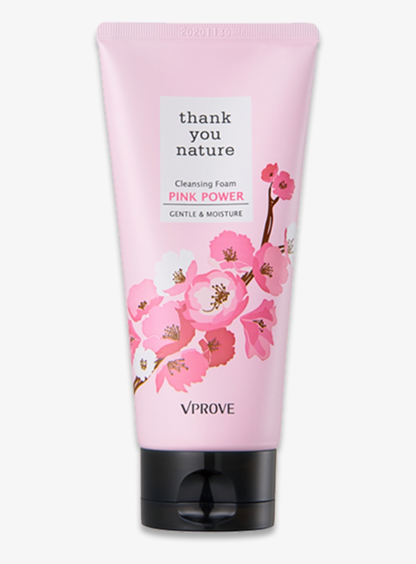 Thank You Nature Pink Power Cleansing Foam - Cosmetics, transparent png download