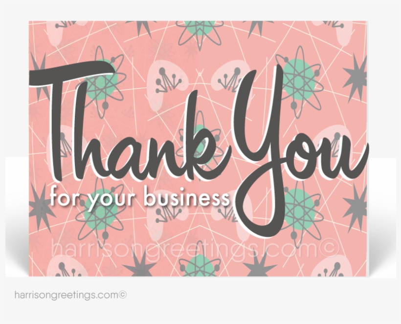 Mid Century Modern Thank You Postcards - Happy Appreciation Day For Teachers, transparent png download