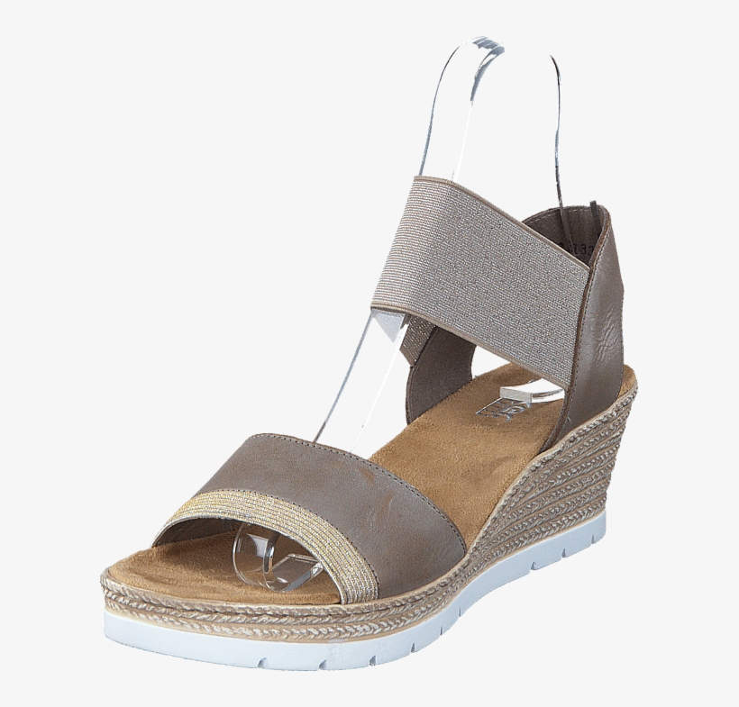 Rieker 61948 90 Light Gold 57870 00 Womens Leather - Rieker Sandaler 61948 90, transparent png download