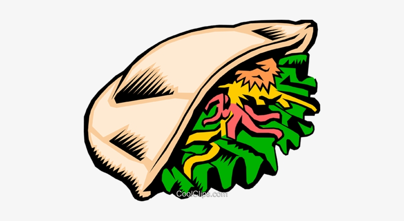 Pita Sandwich Royalty Free Vector Clip Art Illustration, transparent png download