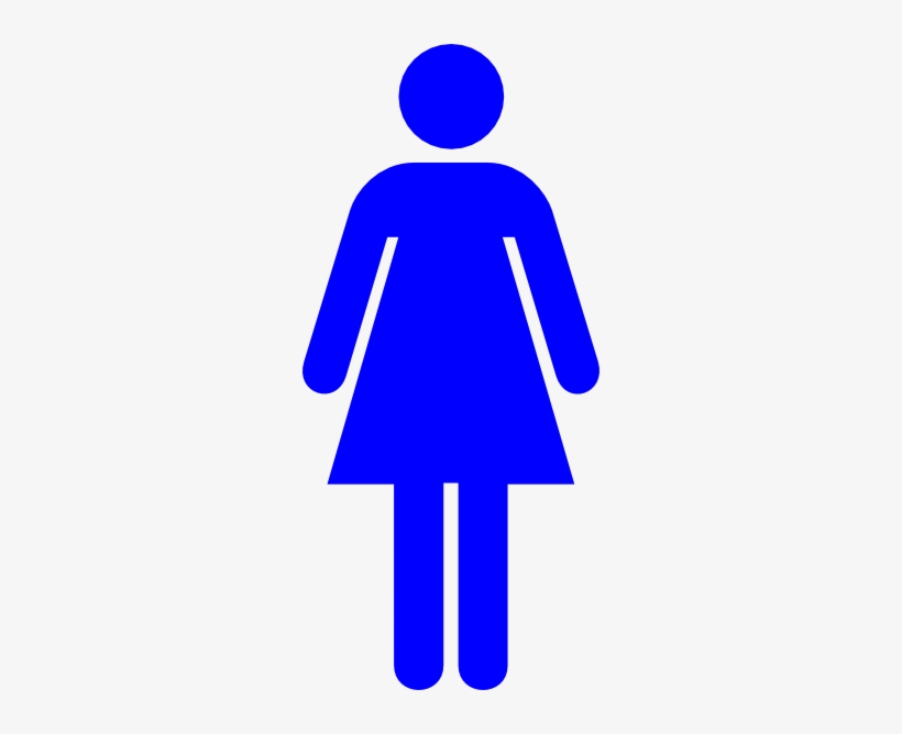 Male Symbol Color Clipart - Woman Toilet Sign, transparent png download