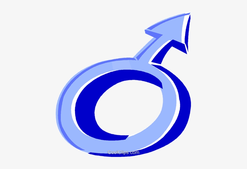Male Symbol Royalty Free Vector Clip Art Illustration - Illustration, transparent png download