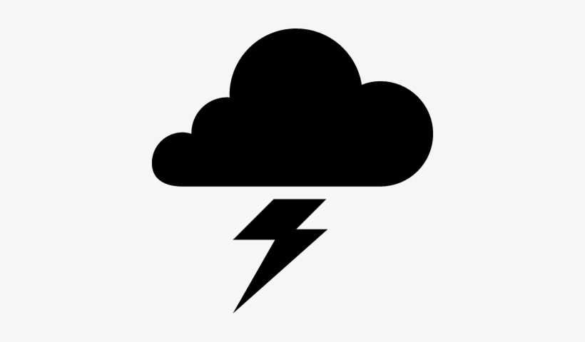 Download A Bolt And A Cloud Vector - Cloud Lightning Icon | Transparent ...