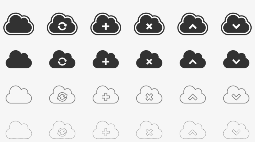 Clouds Vector Icons - Cloud Vector, transparent png download