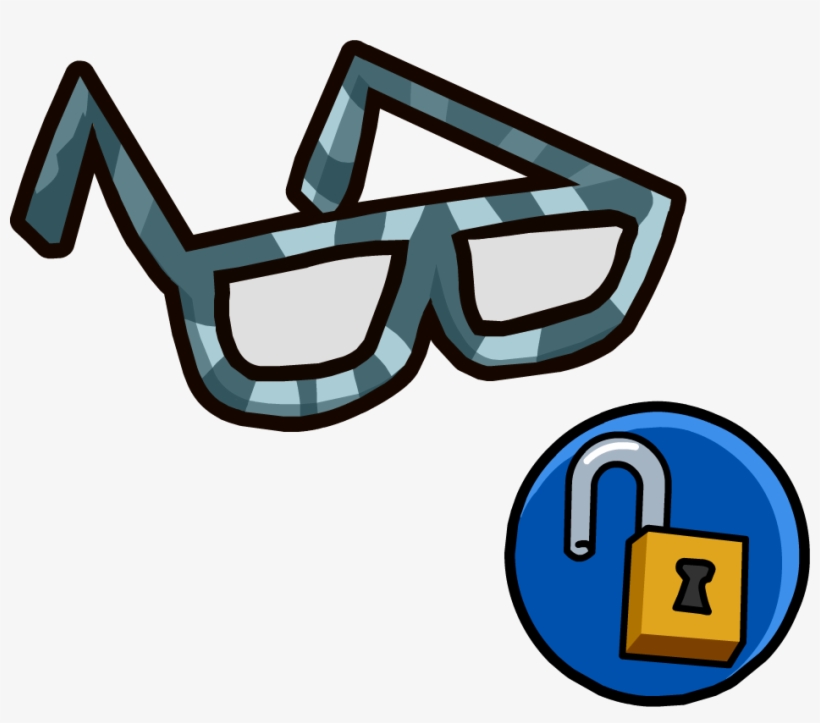 Hipster Glasses Clothing Icon Id - Club Penguin Glasses, transparent png download