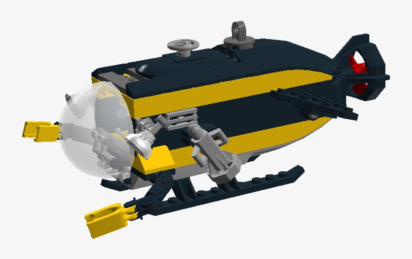 Submarine With Sea Monster - Helicopter Rotor, transparent png download