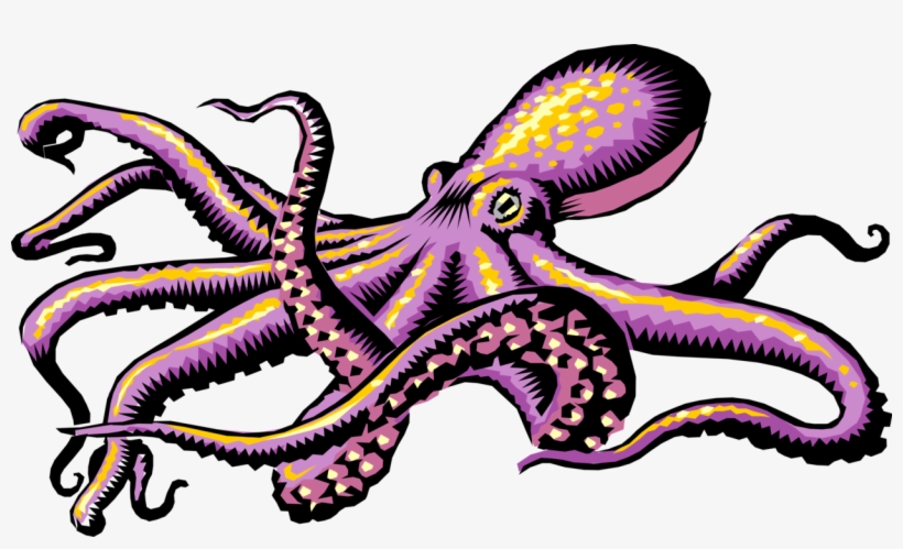 Giant Octopus Sea Monster Kraken, transparent png download