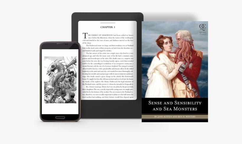 Cover For Sense And Sensibility And Sea Monsters - Sense And Sensibility With Sea Monsters, transparent png download