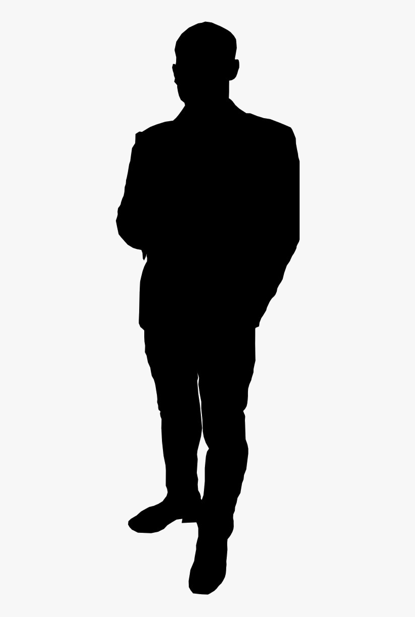 Free Download - Person Standing Silhouette Vector, transparent png download