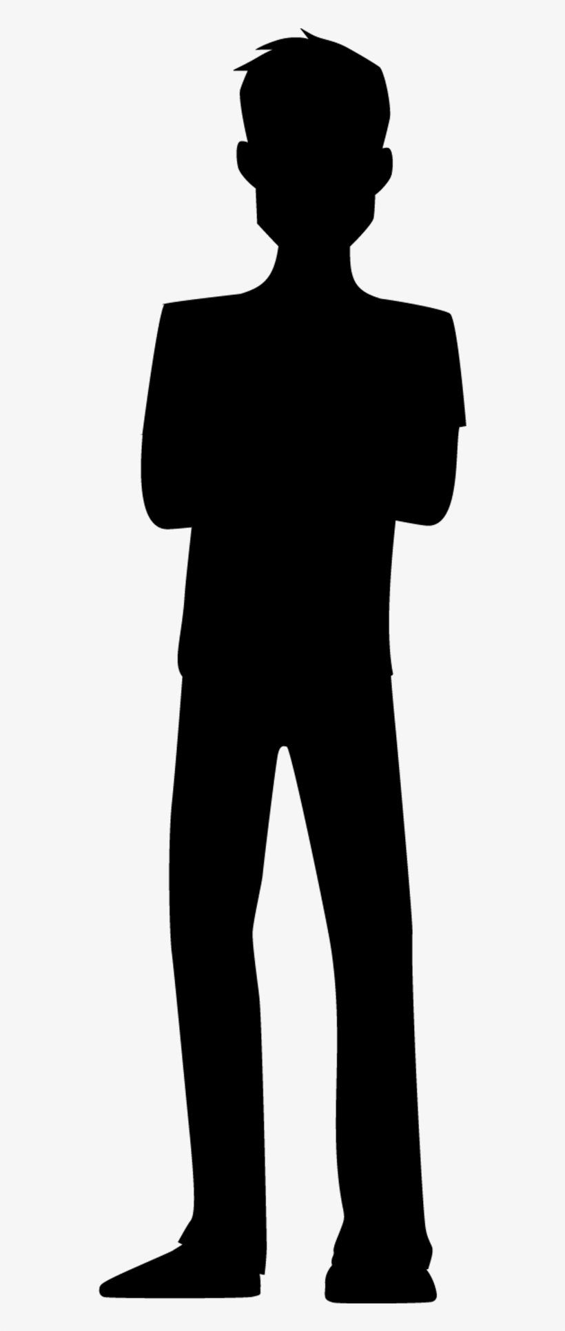 Person Silhouette - Person Black White Png, transparent png download