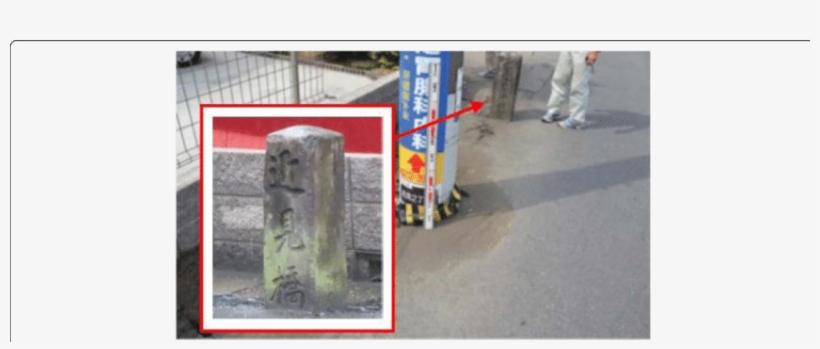 The Guide Pillar Of The Former Chikami Bridge - Common Fig, transparent png download