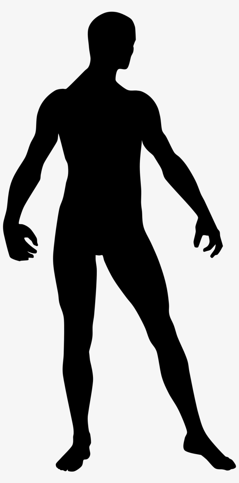 Banner Black And White Download Man Silhouette - Man Silhouette Png, transparent png download