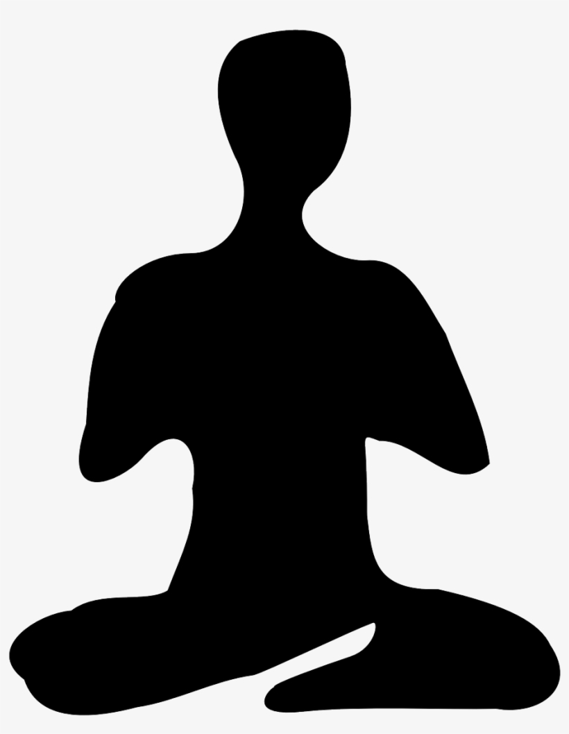 Yoga Guy Silhouette - Guru Icon, transparent png download