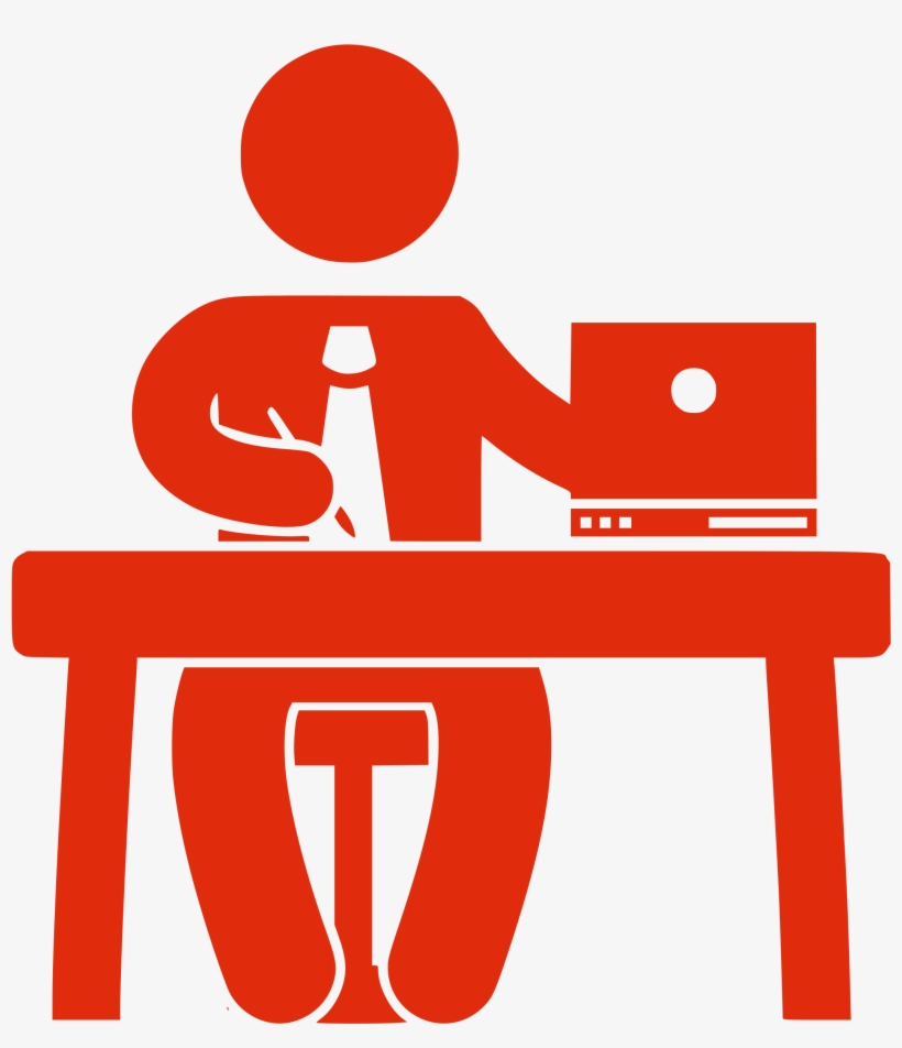 Ma With Laptop Vector, transparent png download