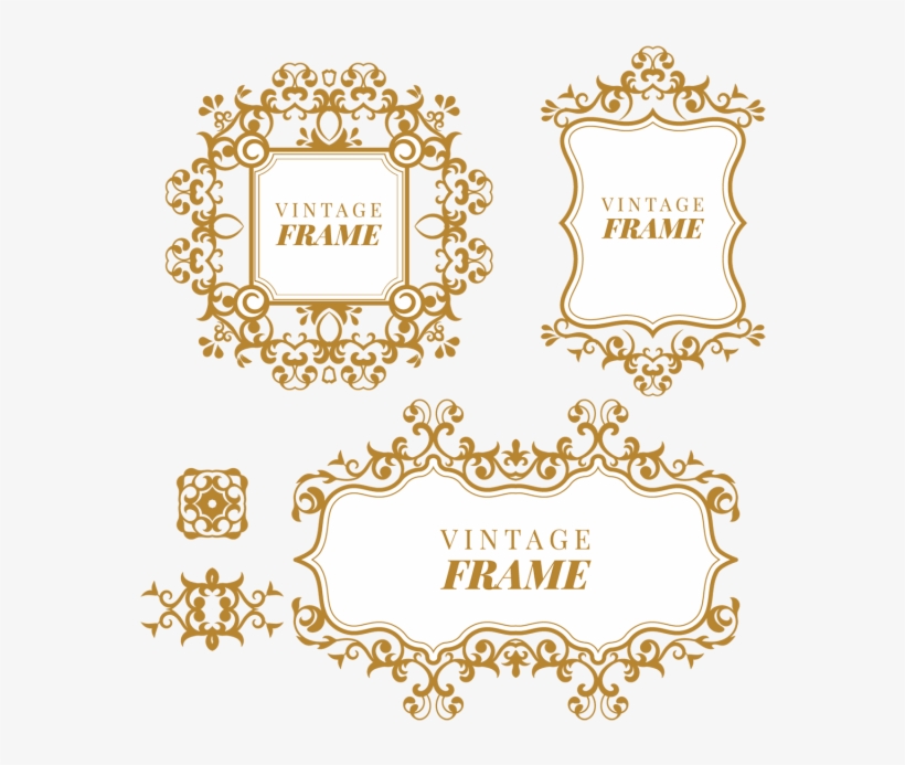 Floral Elements For Design Of Monograms Frames, Frame, - Design, transparent png download