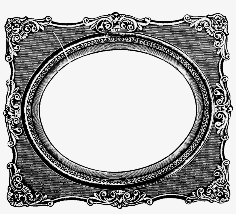 Vintage Rectangle Frame Clipart - Old Picture Frames Clipart, transparent png download