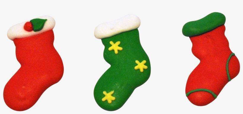 2" Christmas Stockings - Royal Icing, transparent png download