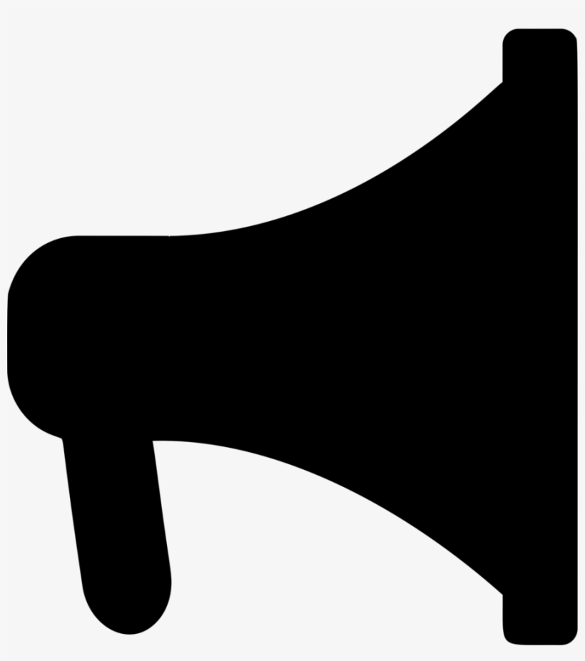 Typography Poster Cartoon Silhouette Megaphone - Clip Art, transparent png download