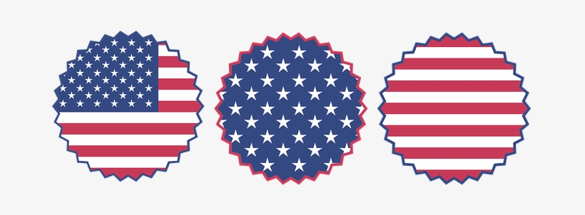 Burst Art Red White Blue Labor Day Patriot - Set 4 Never Trump Anti Against Donald, transparent png download
