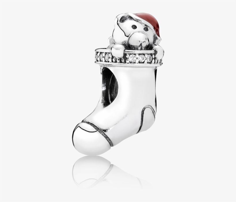 Christmas Stocking Charm, Red Enamel & Clear Cz - Pandora Christmas Stocking Charm, transparent png download