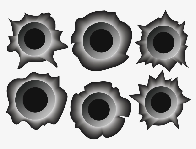 Bullet Hole Vector, transparent png download