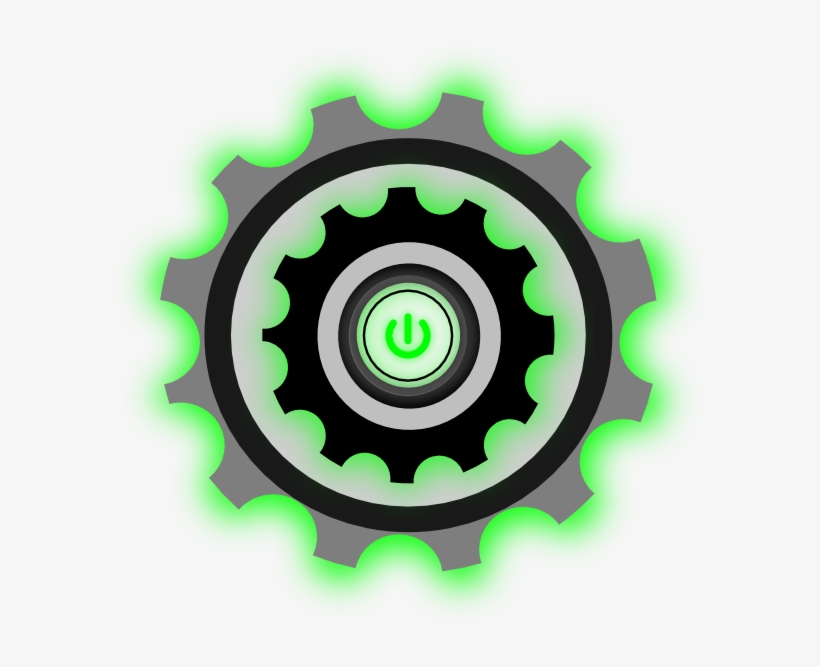 How To Set Use Power Button Gear Clipart, transparent png download