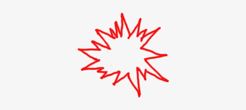 Drawn Explosions Background Png - Illustration, transparent png download