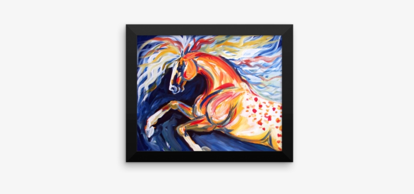Framed Poster - Wild Appaloosa, transparent png download