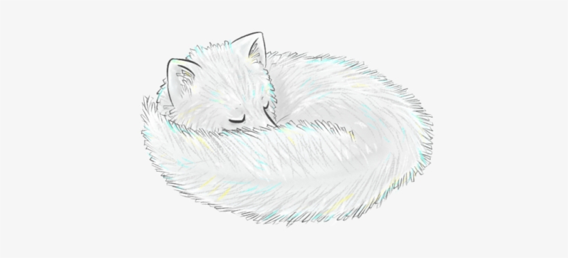A Cute Sleeping Vulptex This One Is Part Of A Christmas - Peafowl, transparent png download