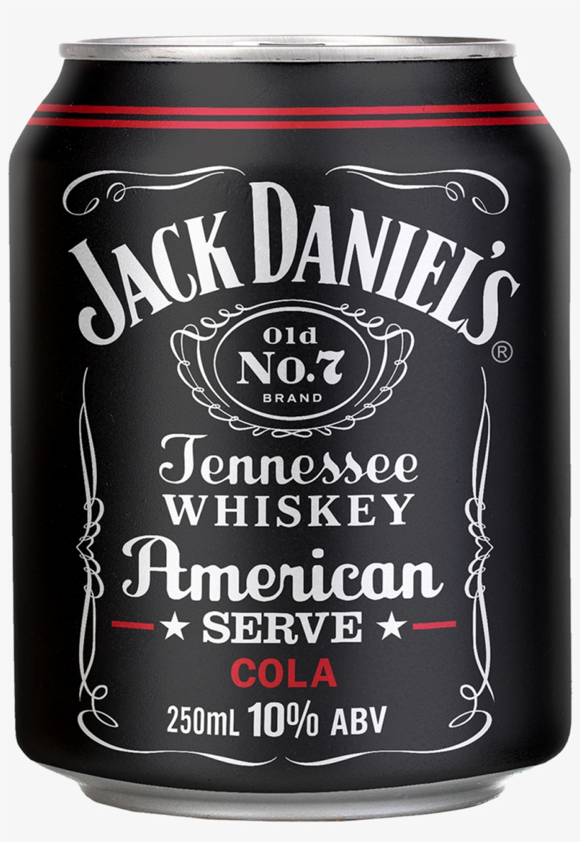 Jack Daniel's American Serve & Cola Cans 250ml - Jack Daniels, transparent png download
