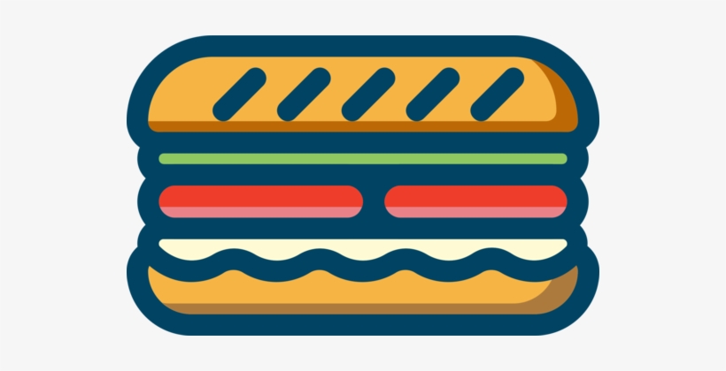 Submarine Sandwich Hamburger Butterbrot Italian Sandwich - Submarine Sandwich, transparent png download