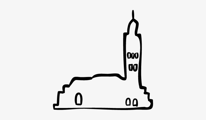 City Outline Vector - Plastic Canvas, transparent png download