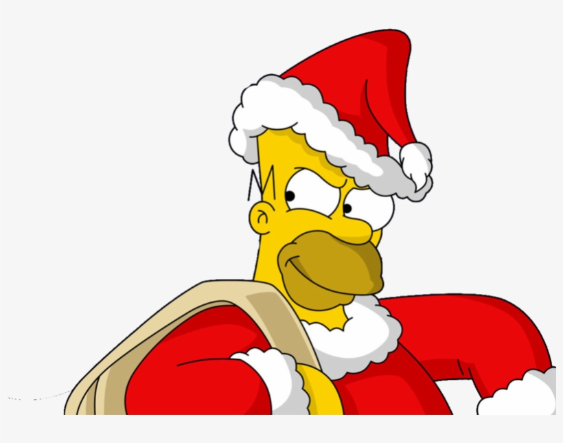 Santa Claus - Homero Simpson Santa Claus, transparent png download
