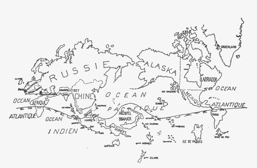 Care Comes In The Wake Of Retreat - Surrealist World Map, transparent png download