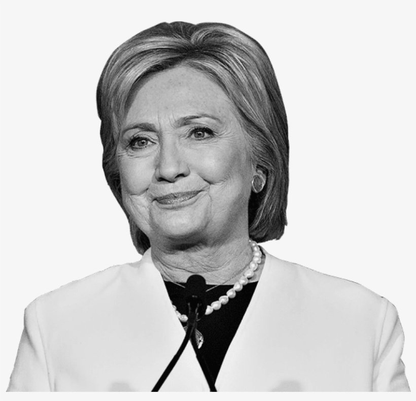 Free Png Hillary Clinton Png Images Transparent - Hillary Clinton Black And White Png, transparent png download