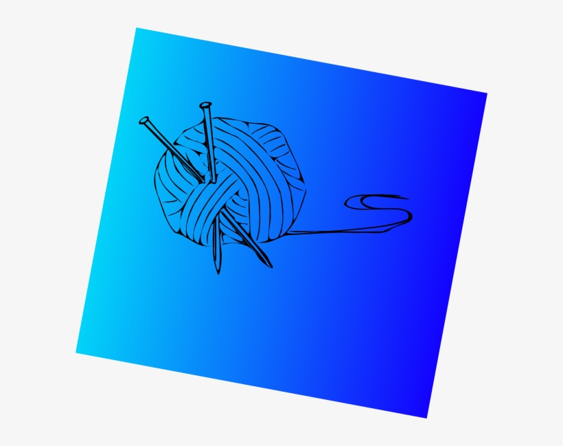 How To Set Use Knitting Needles With Ball Of Yarn Svg, transparent png download