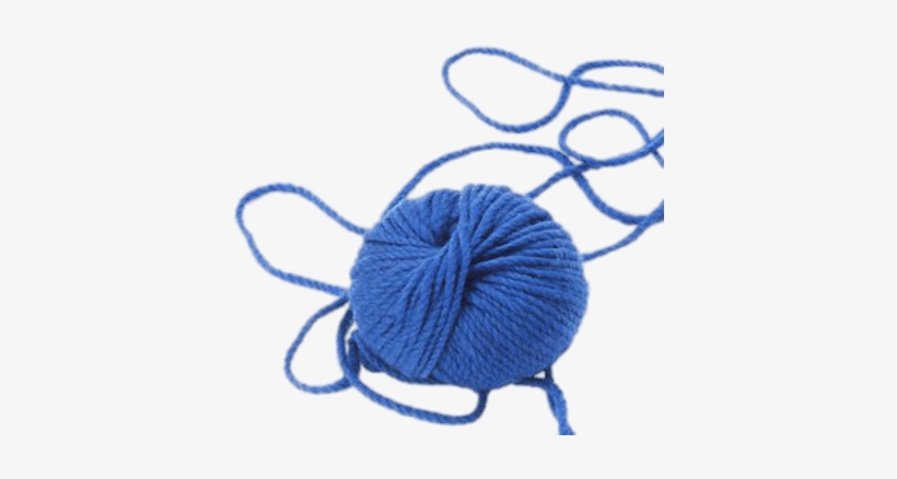 Ball Of Blue Wool - Blue Ball Of Yarn, transparent png download