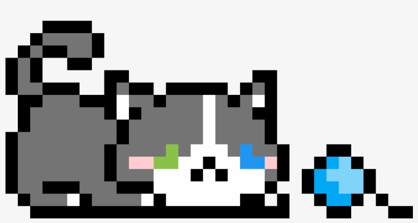 Mittens Loves His Yarn Ball - Cartoon, transparent png download